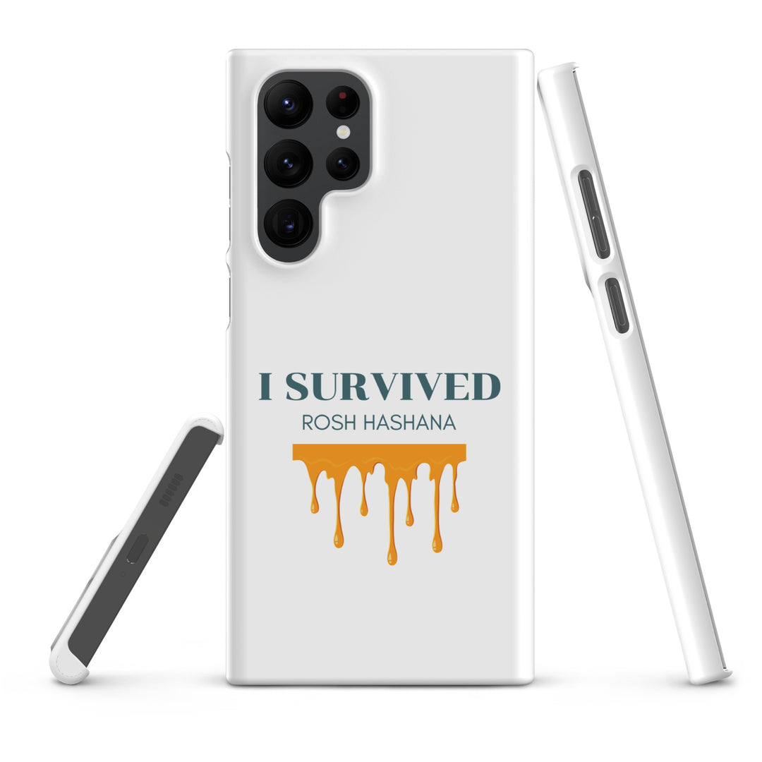 I Survived Rosh HaShana Jewish pride snap case for samsung® in Matte - flat lay