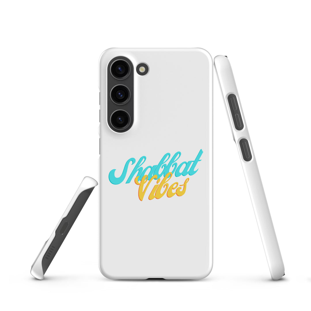 Shabbat Vibes Jewish pride snap phone case for Samsung Galaxy S23, matte finish - front view