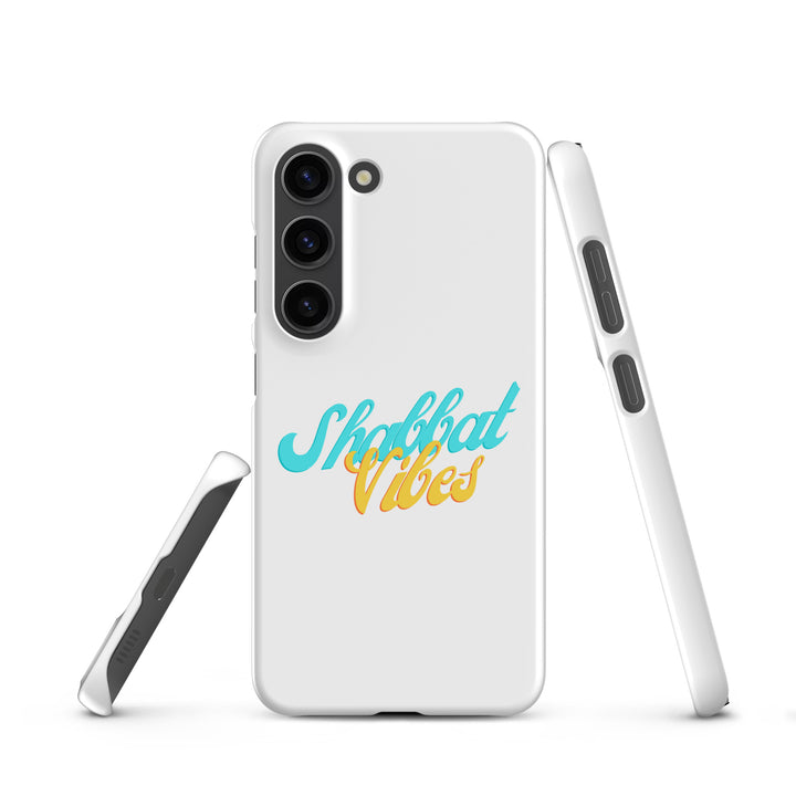 Shabbat Vibes Jewish pride snap phone case for Samsung Galaxy S23, matte finish - front view