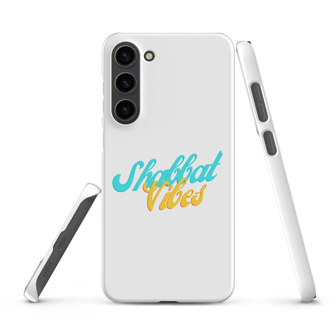 Shabbat Vibes Jewish pride snap phone case for Samsung Galaxy S23 Plus, matte finish - front view