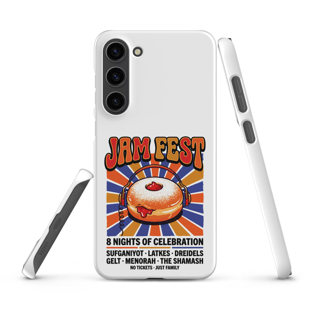 Jam Fest 8 Nights Jewish pride snap phone case for Samsung Galaxy S23 Plus, matte finish - front view