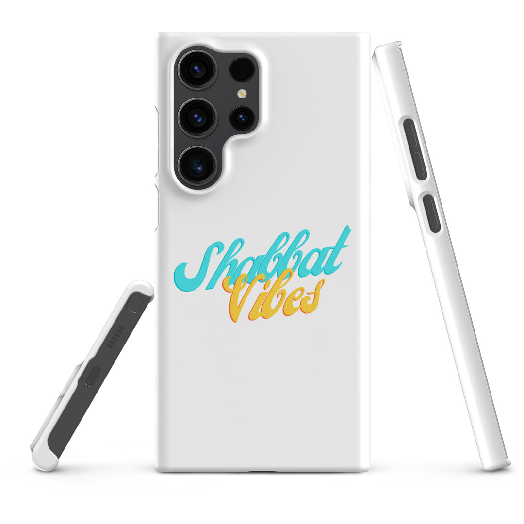 Shabbat Vibes Jewish pride snap phone case for Samsung Galaxy S23 Ultra, matte finish - front view