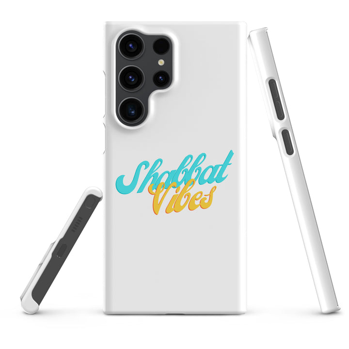 Shabbat Vibes Jewish pride snap phone case for Samsung Galaxy S23 Ultra, matte finish - front view