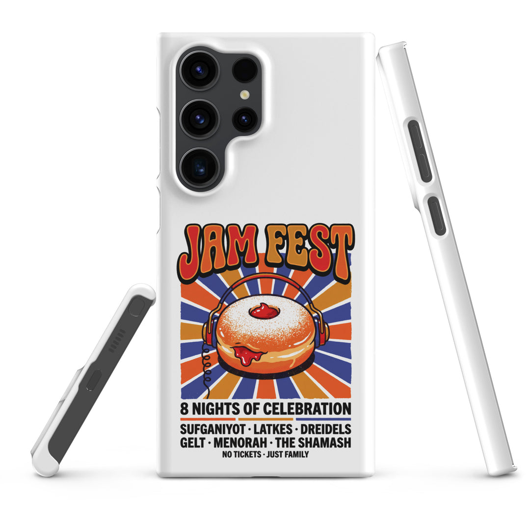 Jam Fest 8 Nights Jewish pride snap phone case for Samsung Galaxy S23 Ultra, matte finish - front view
