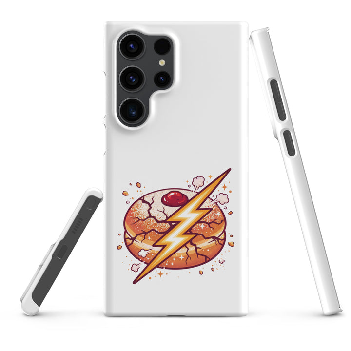 Sufganiyah Lightning Jewish pride snap phone case for Samsung Galaxy S23 Ultra, matte finish - front view