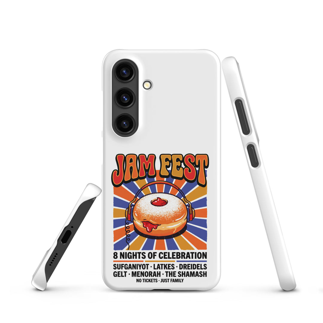 Jam Fest 8 Nights Jewish pride snap phone case for Samsung Galaxy S24, matte finish - front view