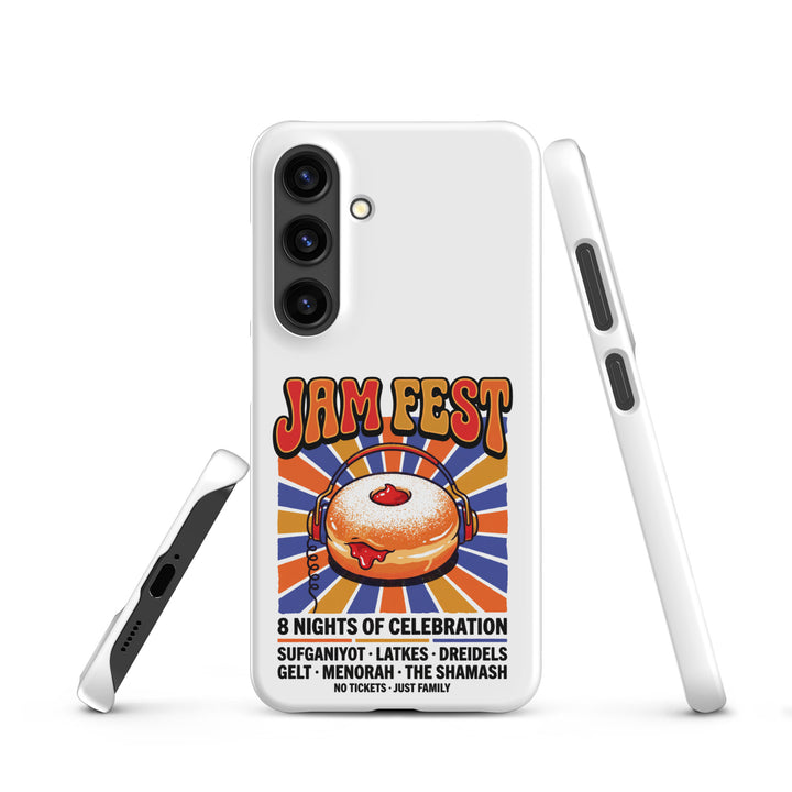 Jam Fest 8 Nights Jewish pride snap phone case for Samsung Galaxy S24, matte finish - front view