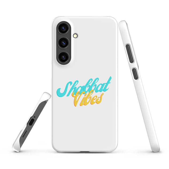 Shabbat Vibes Jewish pride snap phone case for Samsung Galaxy S24 Plus, matte finish - front view