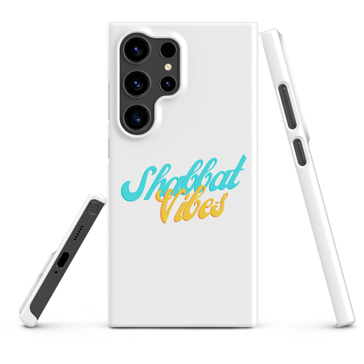 Shabbat Vibes Jewish pride snap phone case for Samsung Galaxy S24 Ultra, matte finish - front view