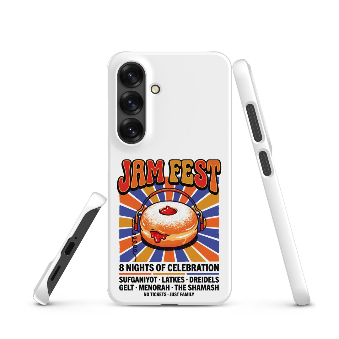 Jam Fest 8 Nights Jewish pride snap phone case for Samsung Galaxy S25, matte finish - front view