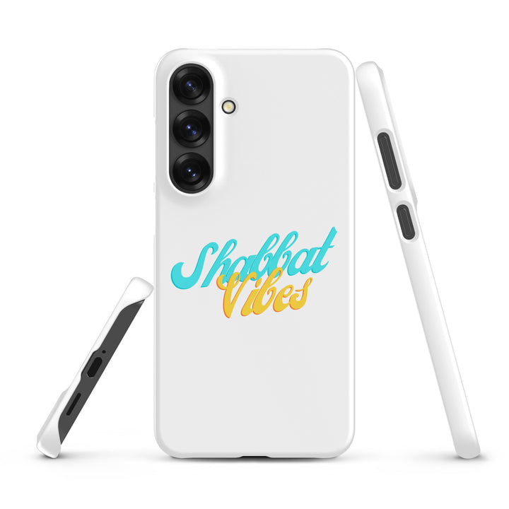 Shabbat Vibes Jewish pride snap phone case for Samsung Galaxy S25 Plus, matte finish - front view