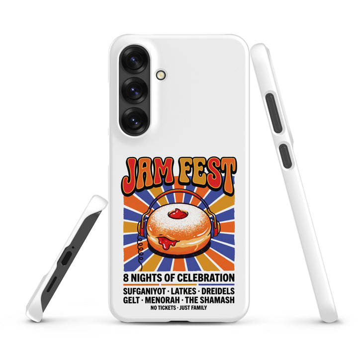 Jam Fest 8 Nights Jewish pride snap phone case for Samsung Galaxy S25 Plus, matte finish - front view