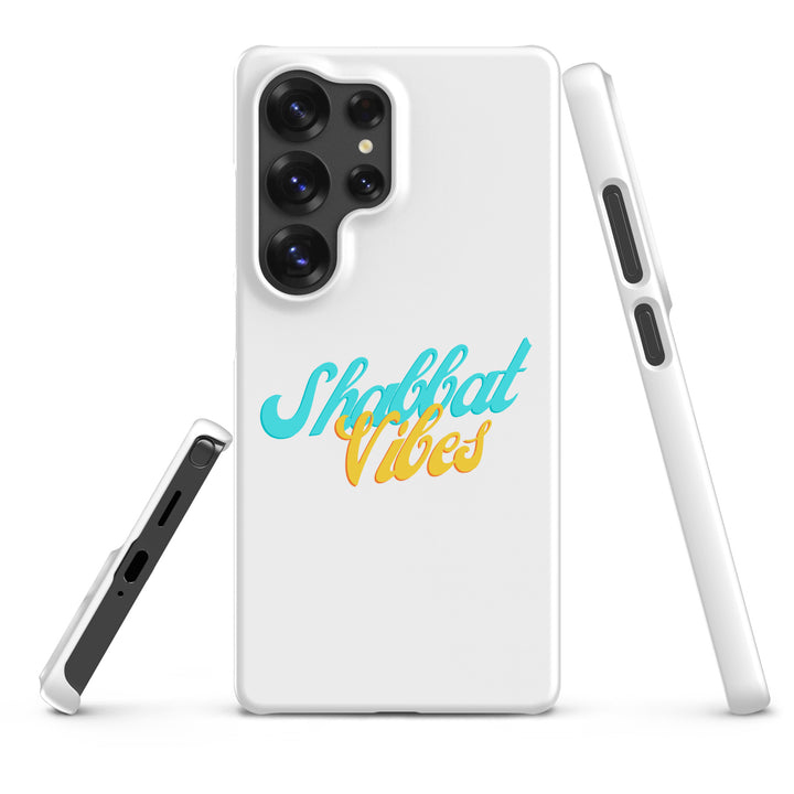 Shabbat Vibes Jewish pride snap phone case for Samsung Galaxy S25 Ultra, matte finish - front view