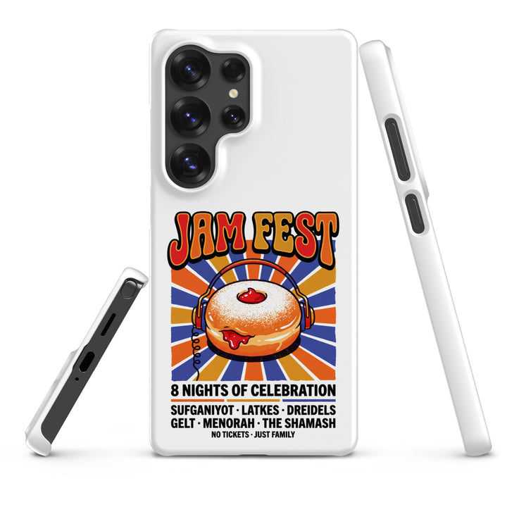 Jam Fest 8 Nights Jewish pride snap phone case for Samsung Galaxy S25 Ultra, matte finish - front view