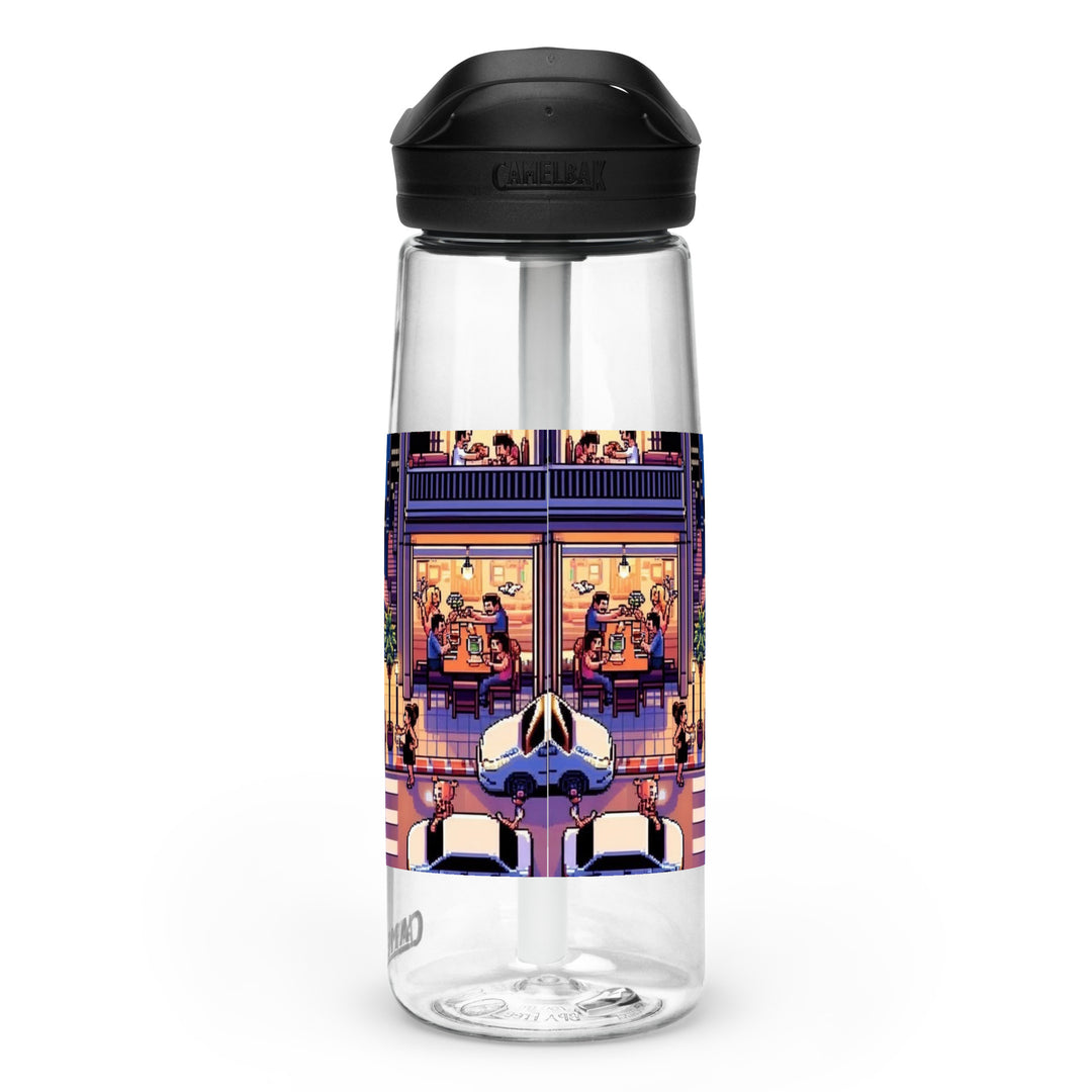 Sports Water Bottle | TLV Nightlife 16 Bit