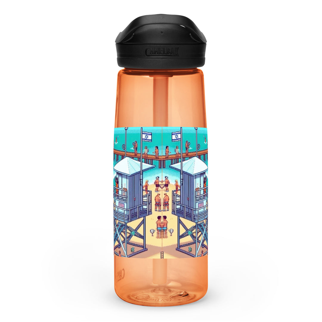 Sports Water Bottle | TLV Frishman Beach 16 Bit