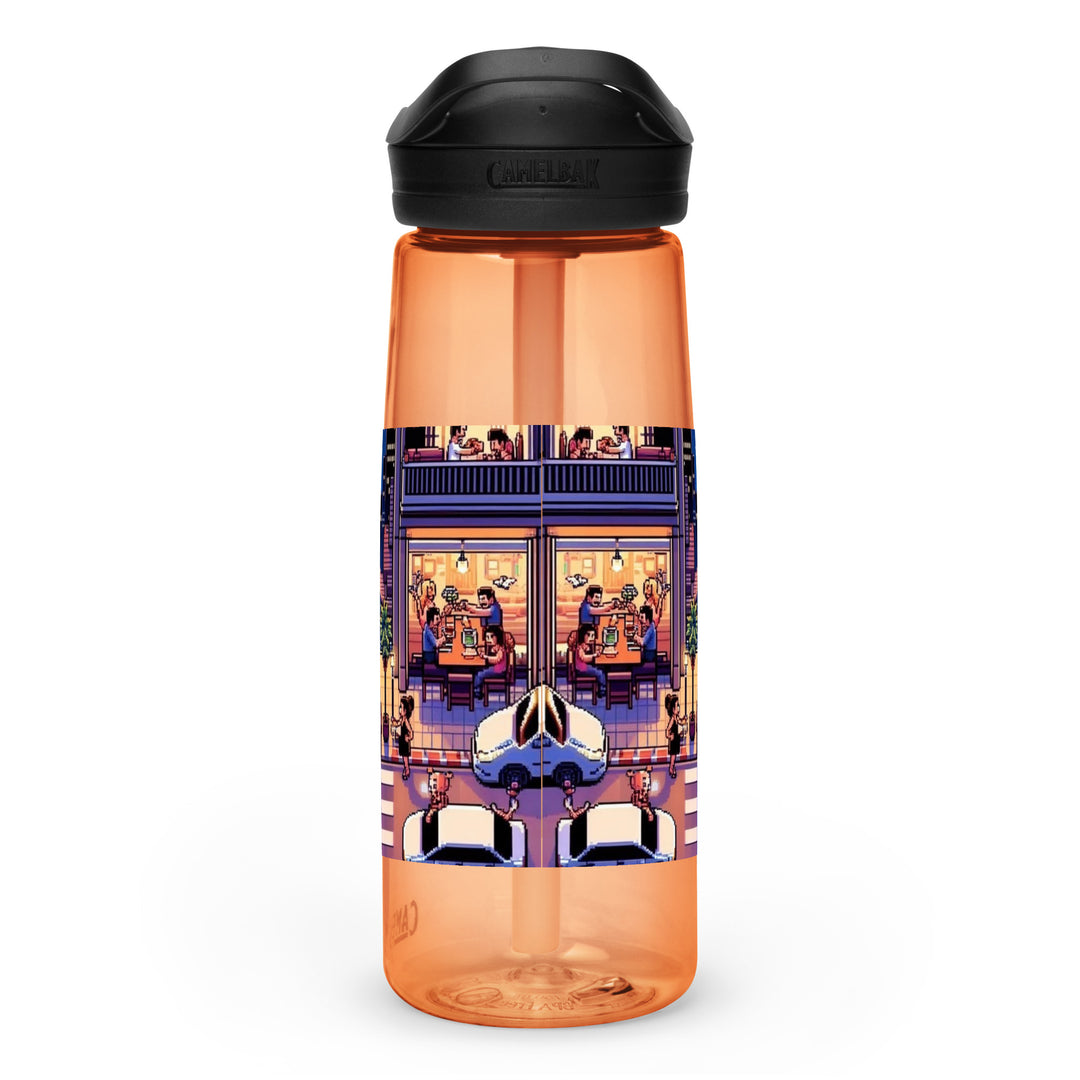 Sports Water Bottle | TLV Nightlife 16 Bit