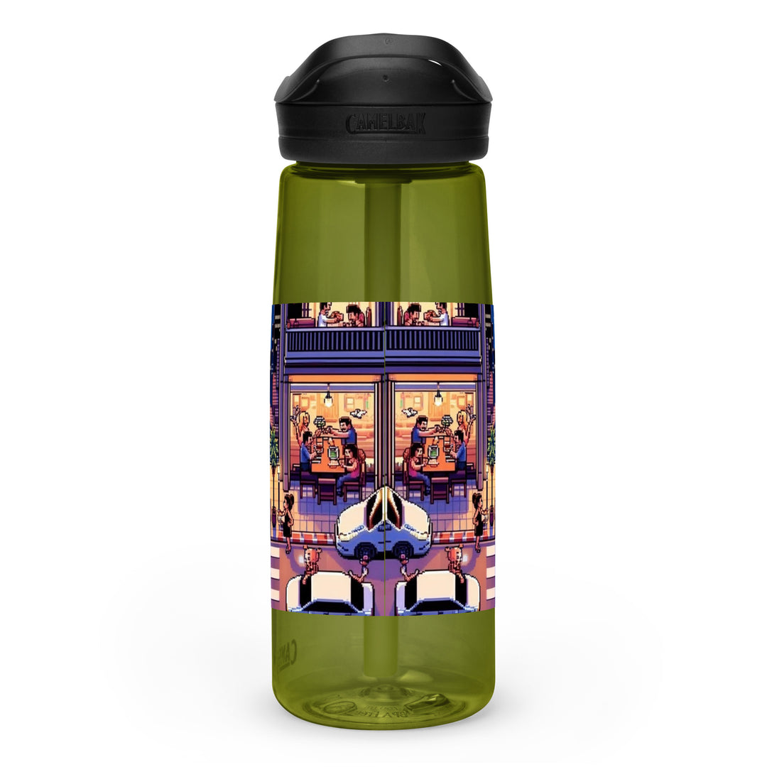 Sports Water Bottle | TLV Nightlife 16 Bit