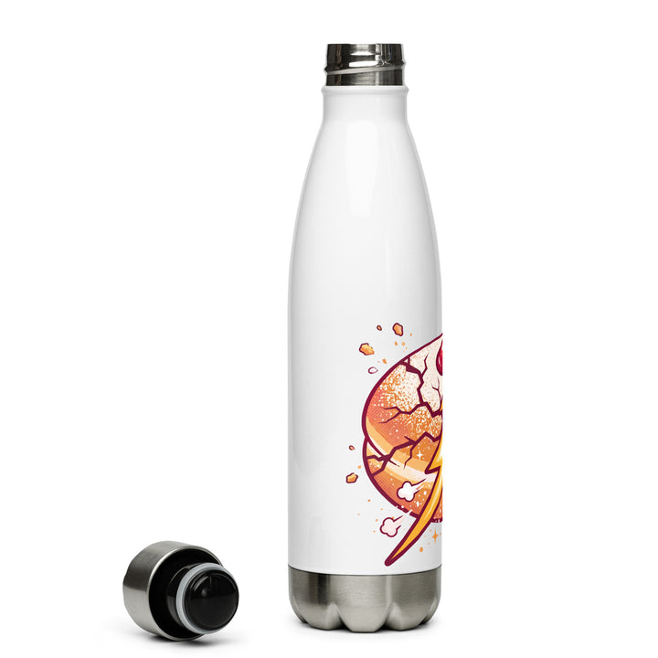 Sufganiyah Lightning Jewish pride stainless steel water bottle - side view