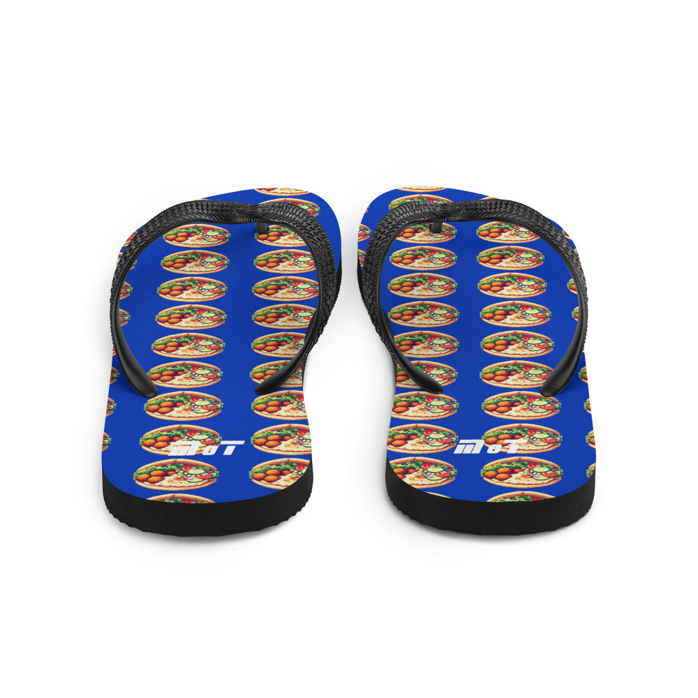 Flip Flops | Falafel Party Blue