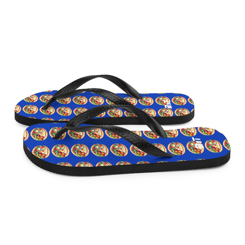 Flip Flops | Falafel Party Blue