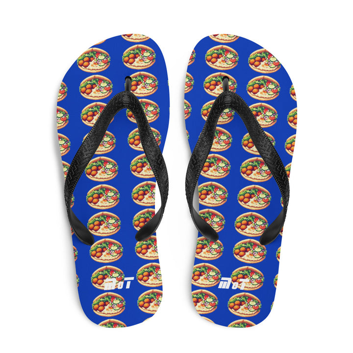 Flip Flops | Falafel Party Blue