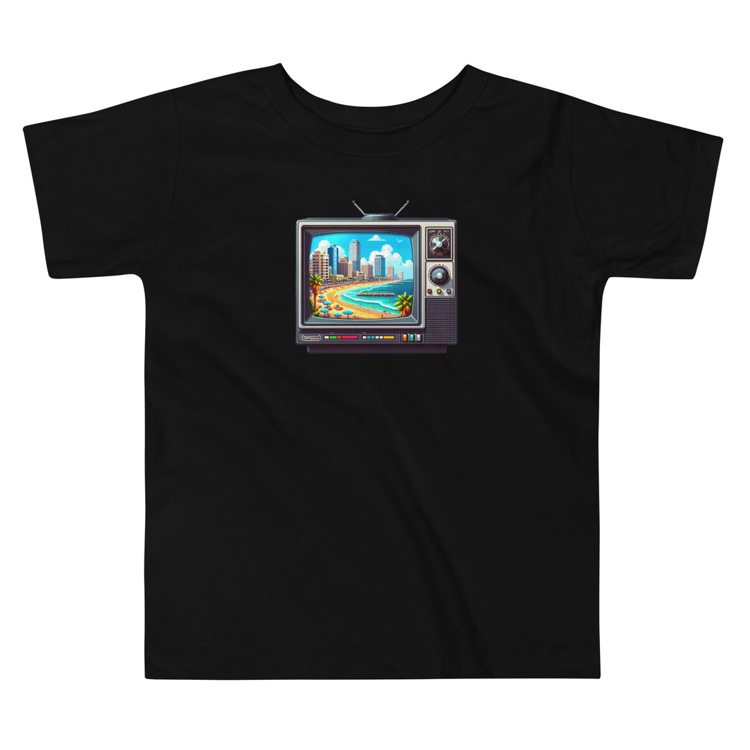 Toddler Short Sleeve Tee | 16Bit Tel Aviv Beach