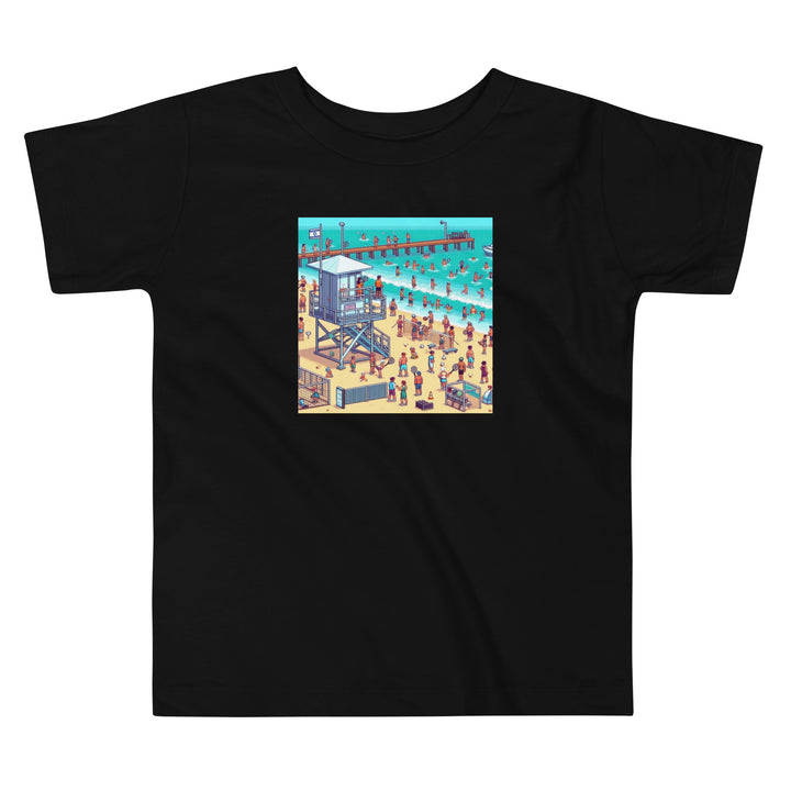 Toddler Short Sleeve Tee | TLV Frishman Beach 16 Bit