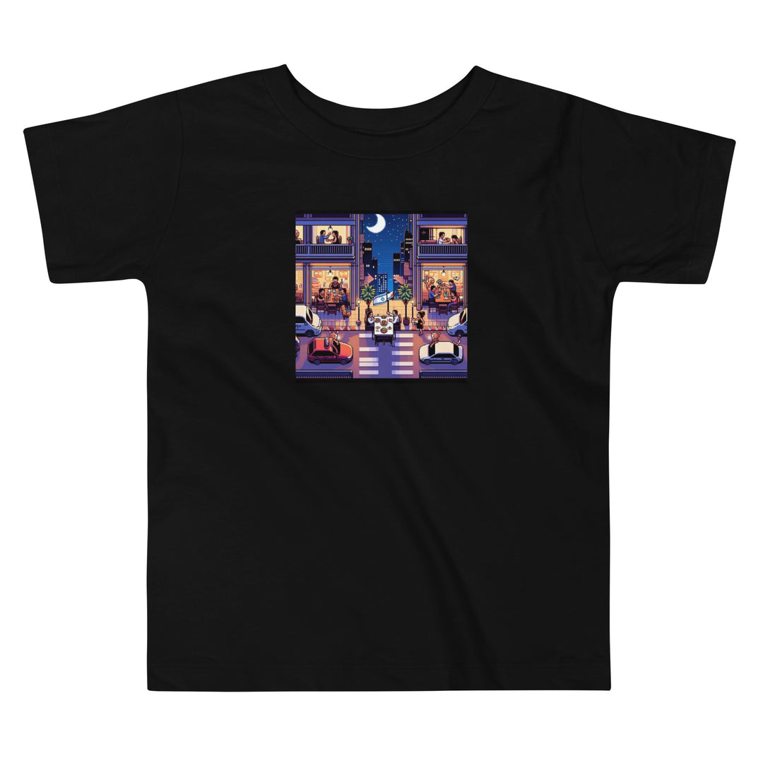Toddler Short Sleeve Tee | TLV Nightlife 16 Bit