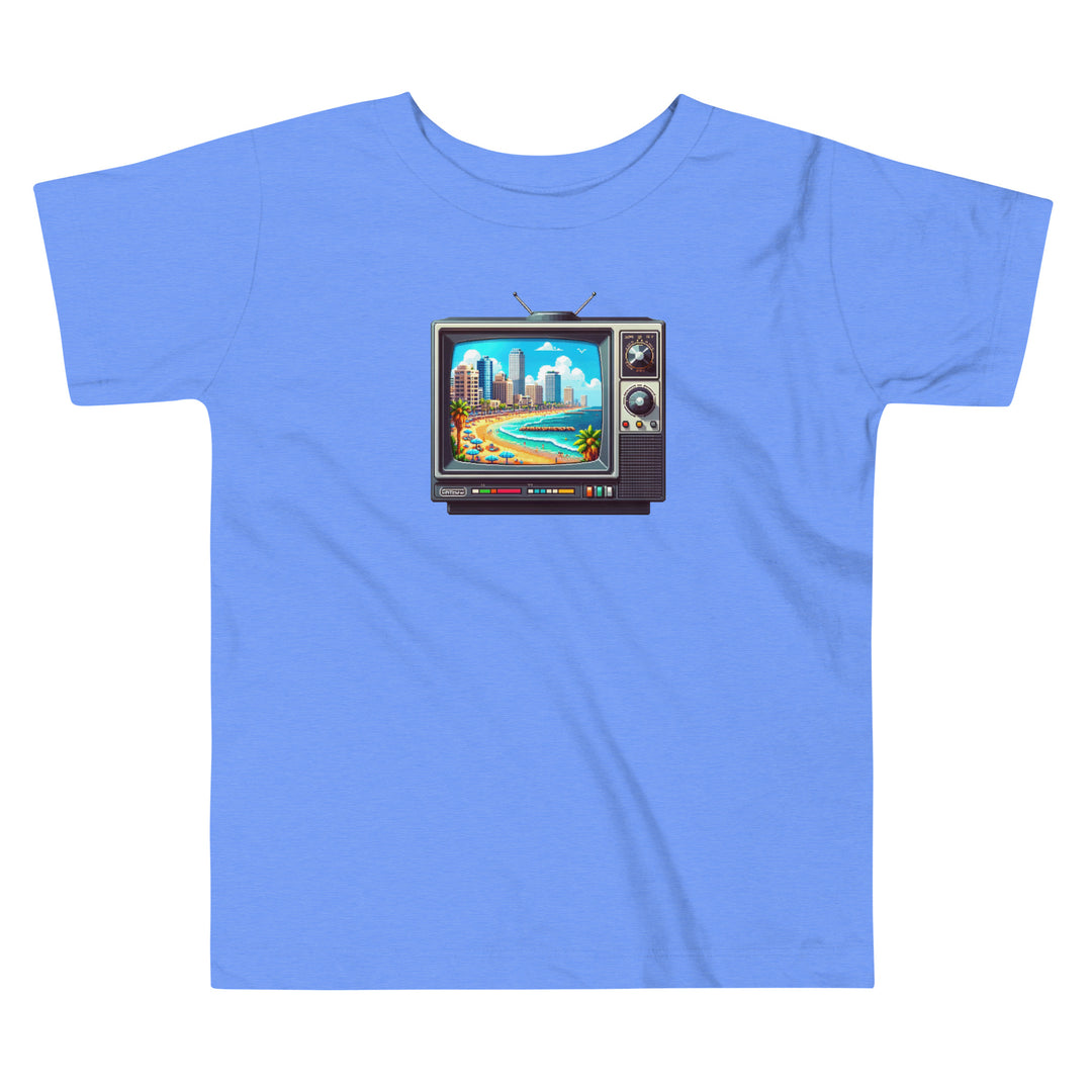 Toddler Short Sleeve Tee | 16Bit Tel Aviv Beach