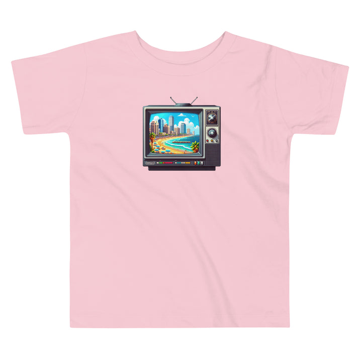 Toddler Short Sleeve Tee | 16Bit Tel Aviv Beach