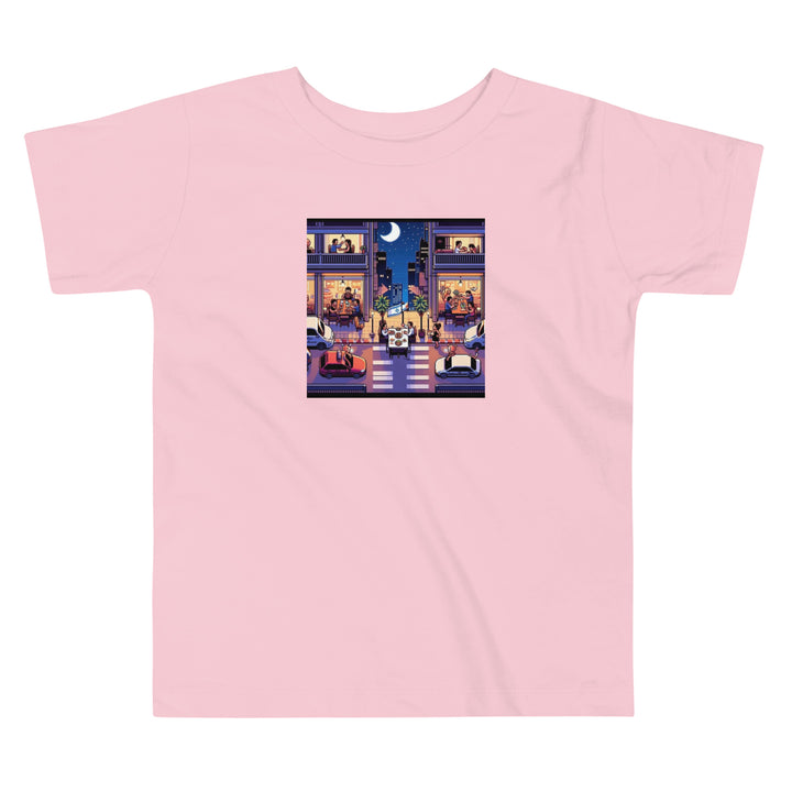 Toddler Short Sleeve Tee | TLV Nightlife 16 Bit
