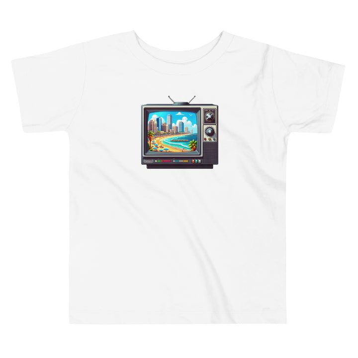 Toddler Short Sleeve Tee | 16Bit Tel Aviv Beach