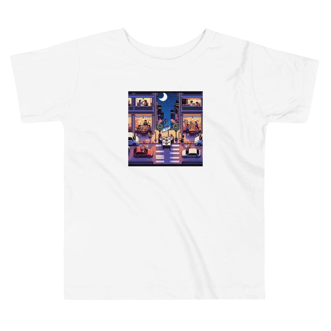 Toddler Short Sleeve Tee | TLV Nightlife 16 Bit