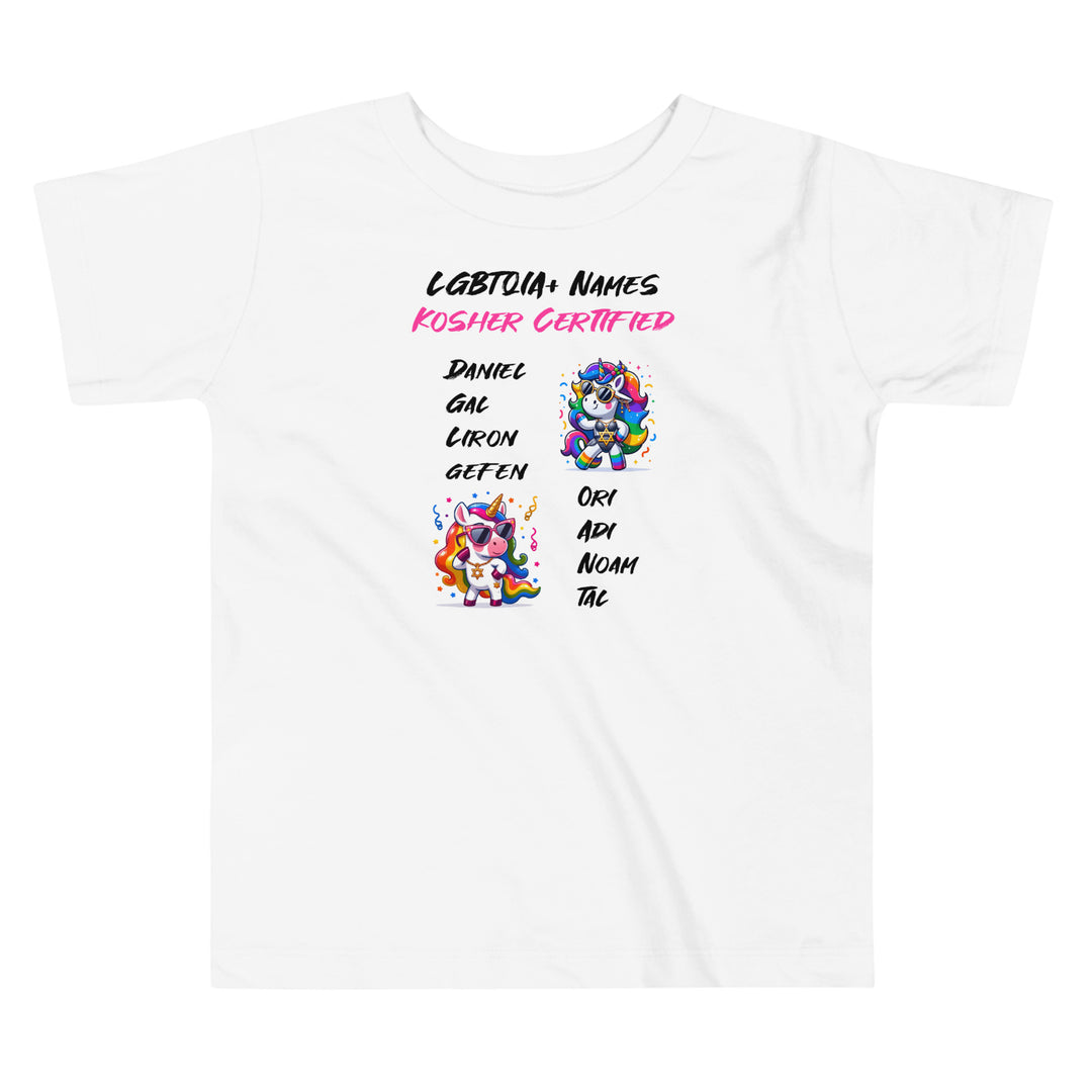 Toddler Short Sleeve Tee | Kosher Certified Names