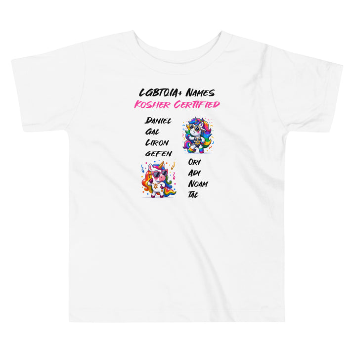 Toddler Short Sleeve Tee | Kosher Certified Names