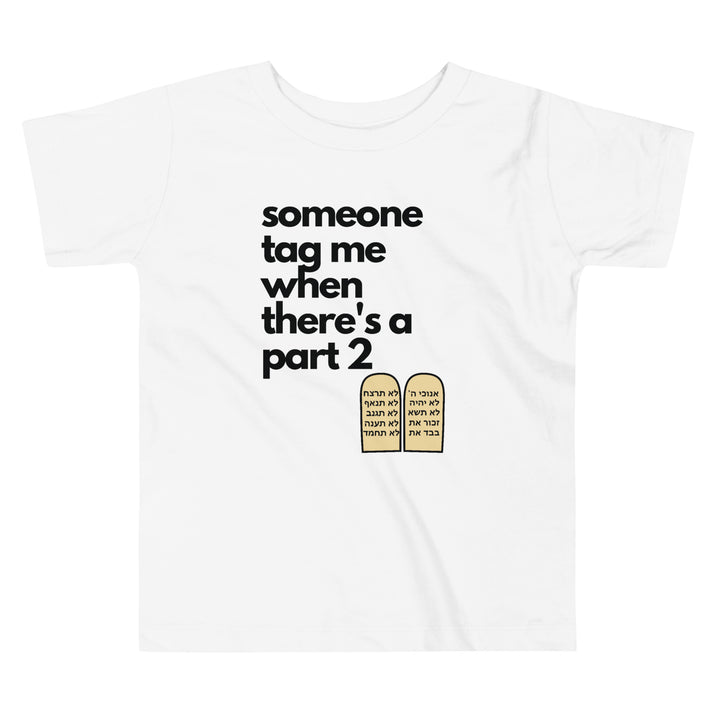 Someone Tag Me Jewish pride kids short sleeve tee in White - front view