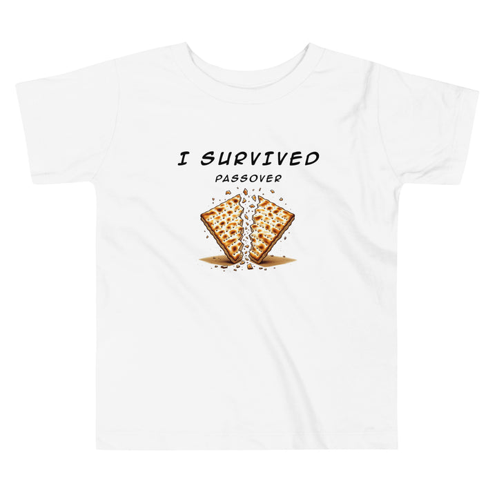 Passover Jewish pride kids short sleeve tee in White - detail view