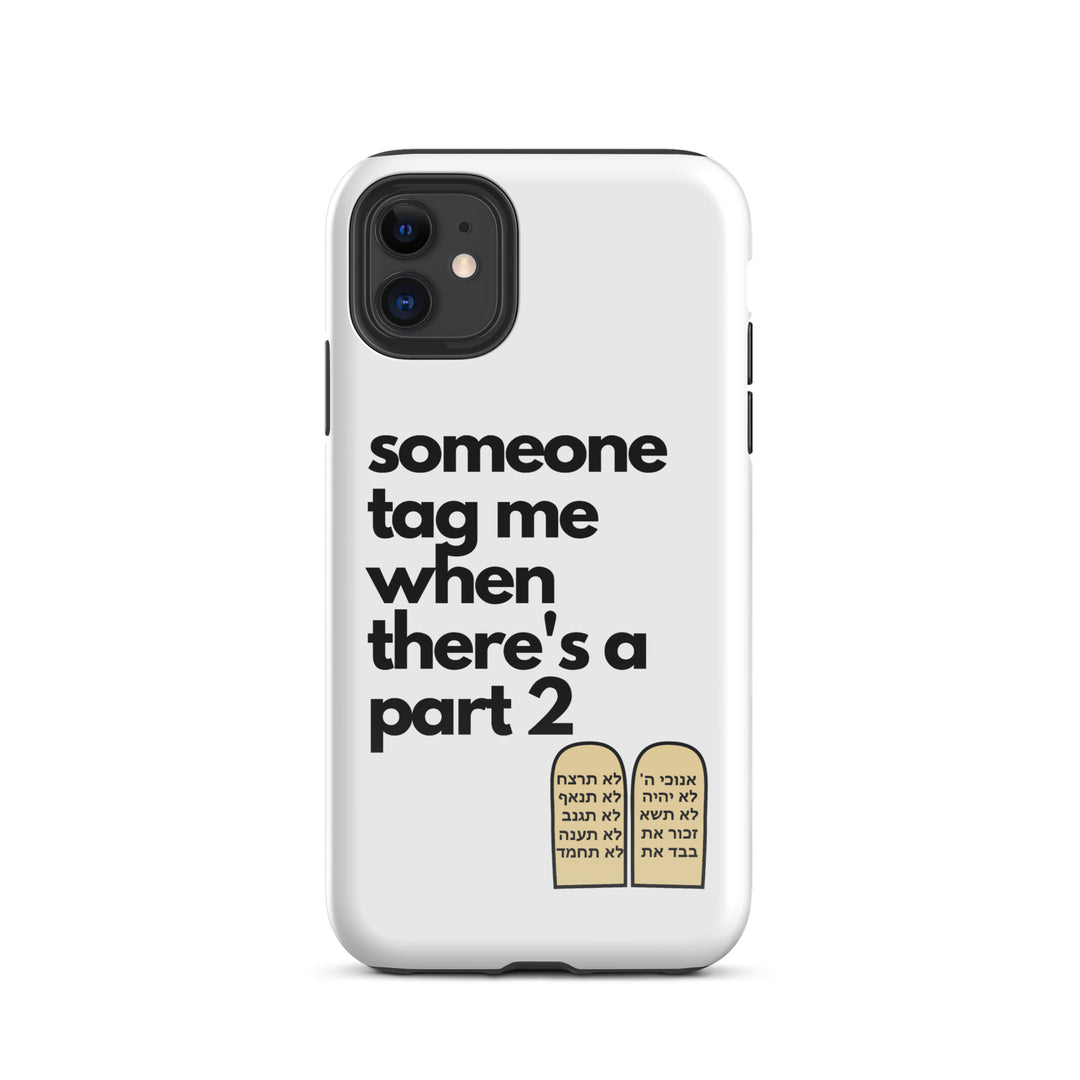 Someone Tag Me Jewish pride tough case for iphone® in Glossy - back view