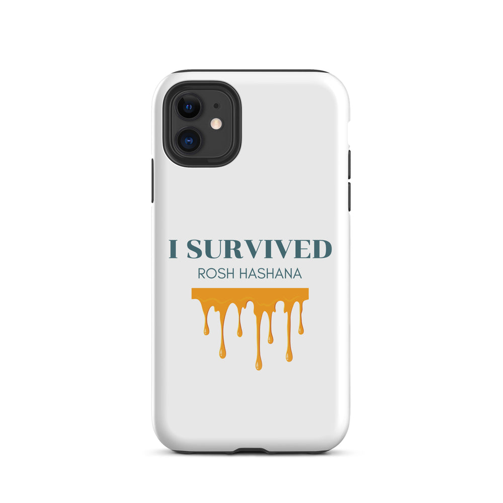 I Survived Rosh HaShana Jewish pride tough case for iphone® in Glossy - back view