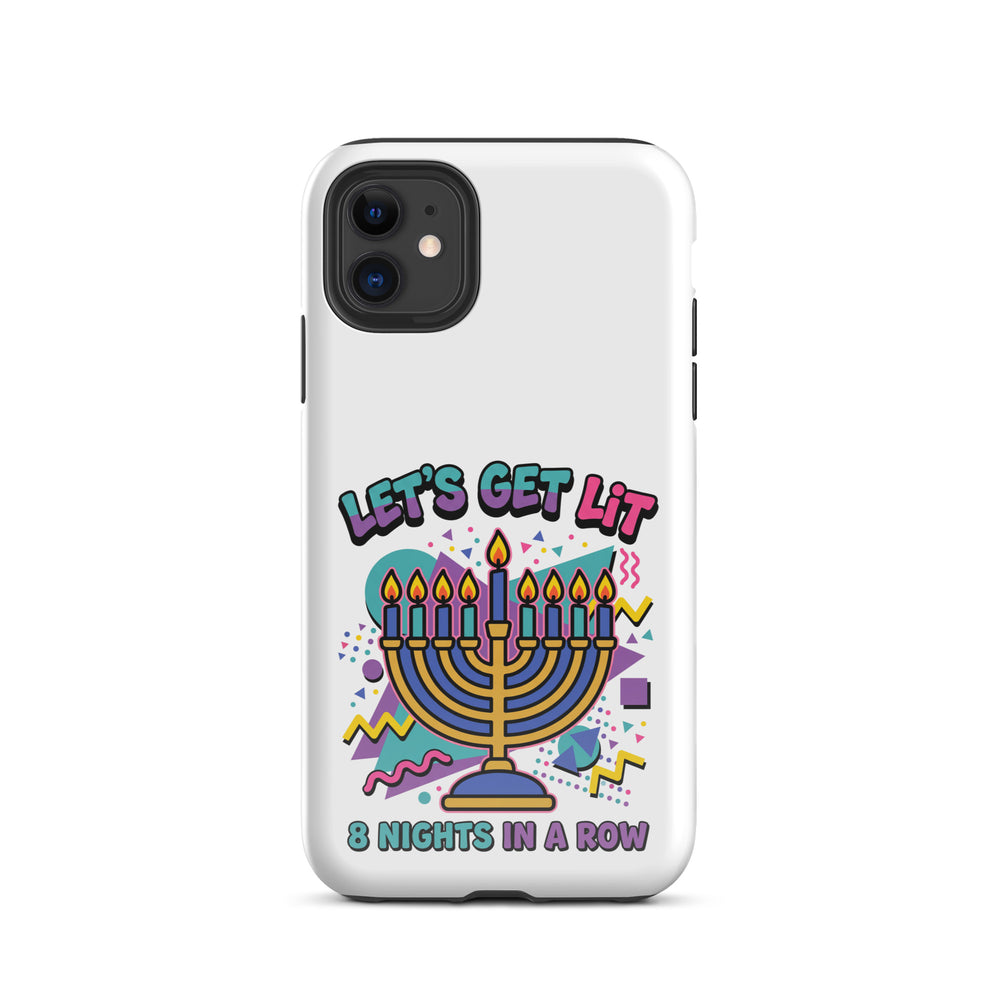 Lets Get Lit 90s Jewish pride tough phone case for iPhone 11, glossy finish - front view