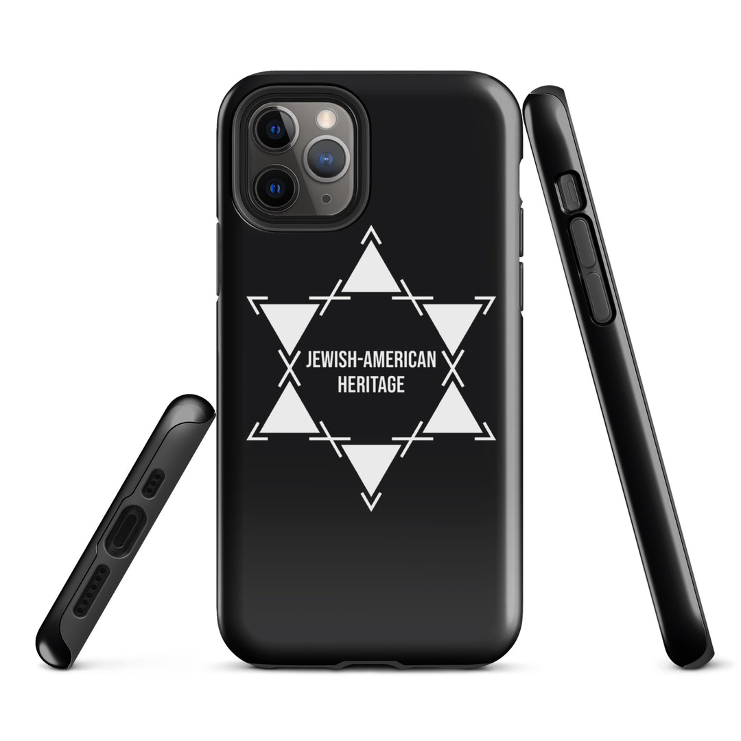 Jewish American Heritage Jewish pride tough case for iphone® in Glossy - flat lay