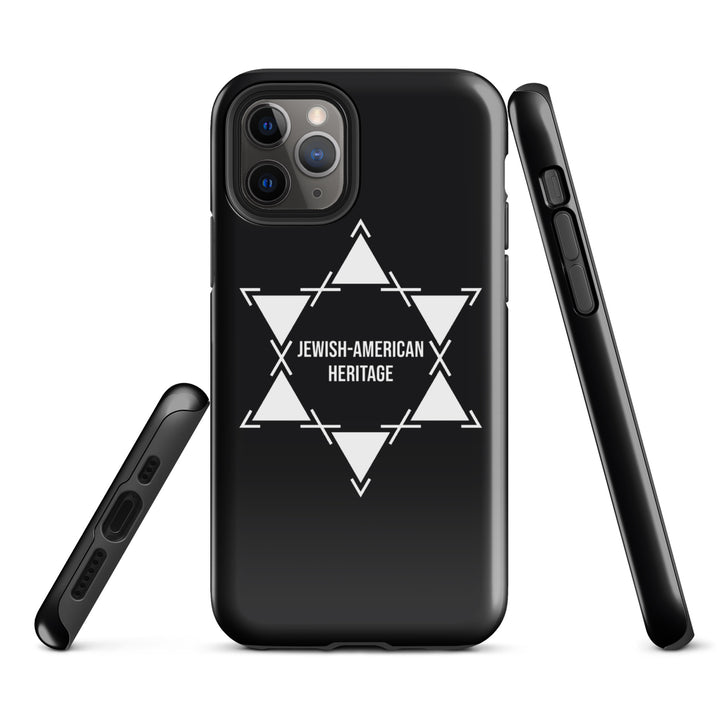 Jewish American Heritage Jewish pride tough case for iphone® in Glossy - flat lay