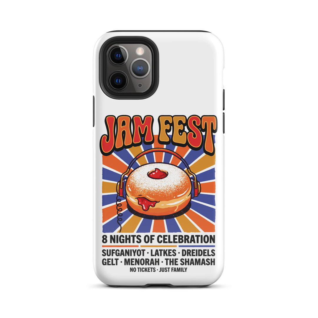 Jam Fest 8 Nights Jewish pride tough phone case for iPhone 11 Pro, glossy finish - front view