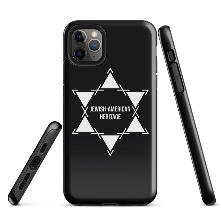 Jewish American Heritage Jewish pride tough case for iphone® in Glossy - side view