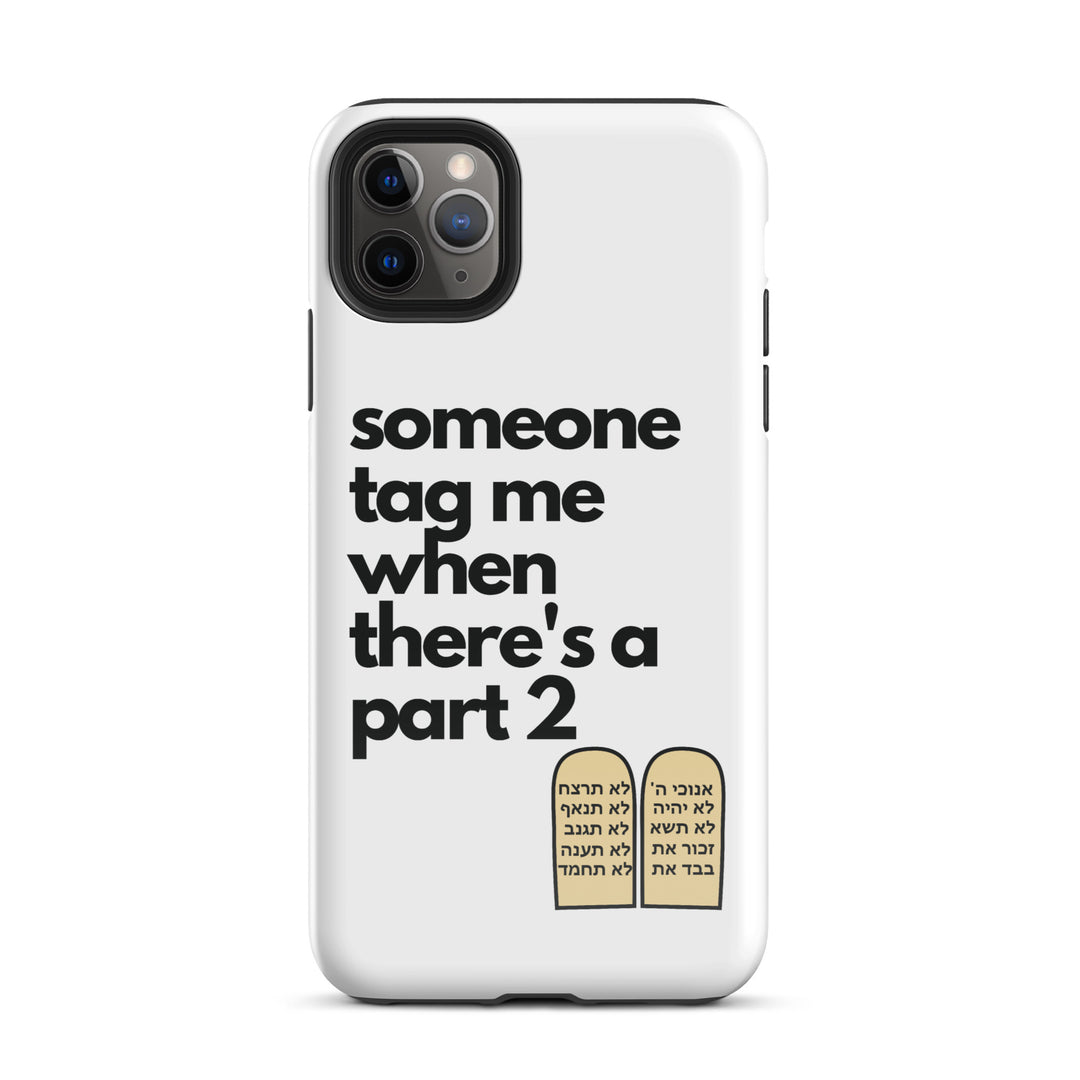 Someone Tag Me Jewish pride tough case for iphone® in Glossy - lifestyle shot