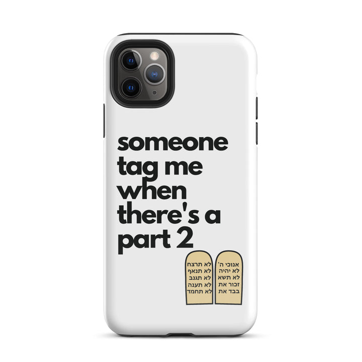 Someone Tag Me Jewish pride tough case for iphone® in Glossy - lifestyle shot