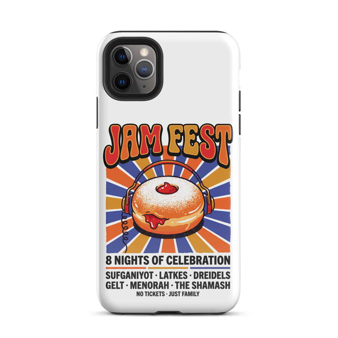 Jam Fest 8 Nights Jewish pride tough phone case for iPhone 11 Pro Max, glossy finish - front view