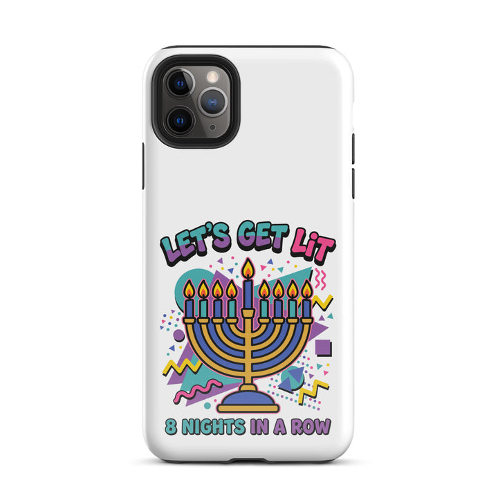 Lets Get Lit 90s Jewish pride tough phone case for iPhone 11 Pro Max, glossy finish - front view