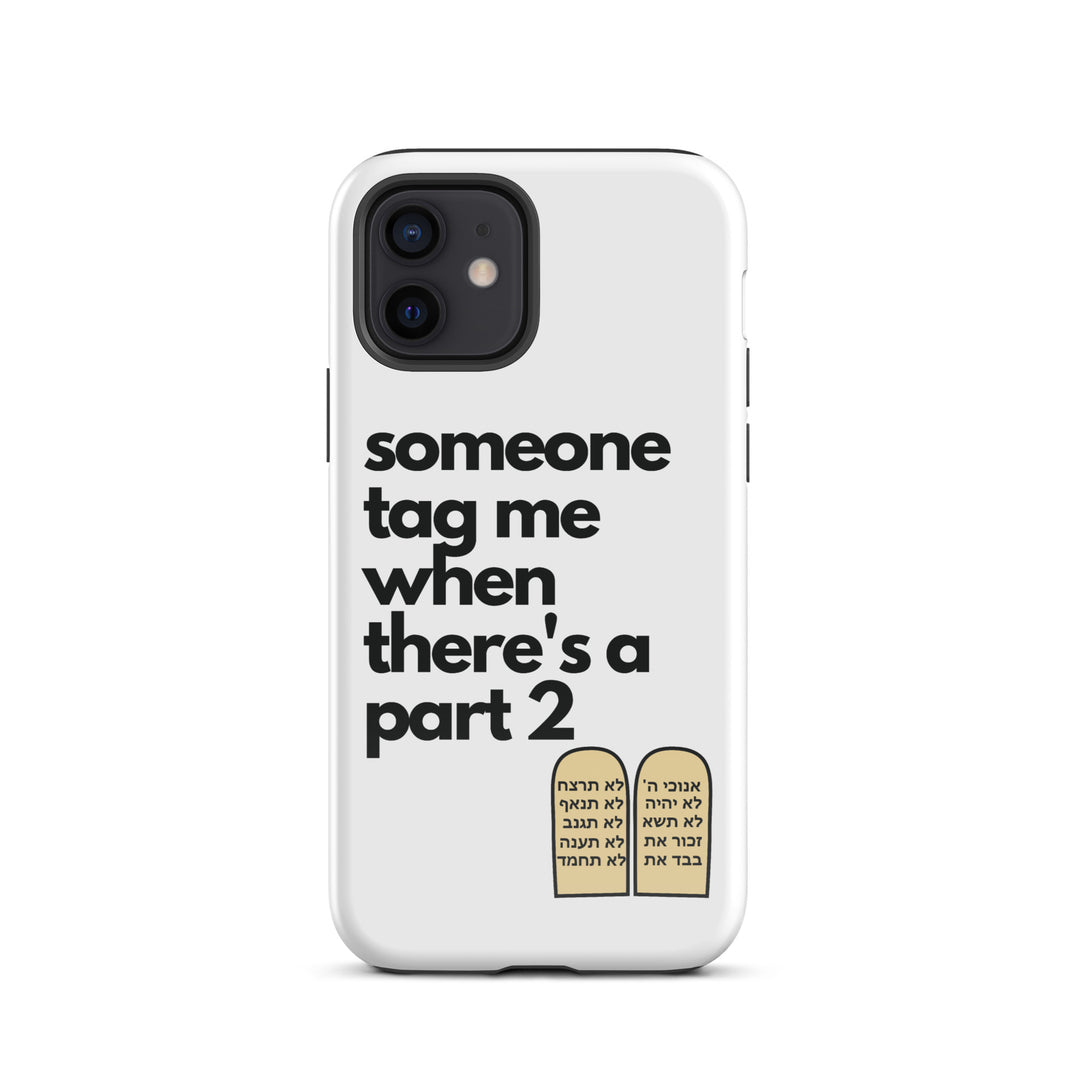 Someone Tag Me Jewish pride tough case for iphone® in Glossy - back view